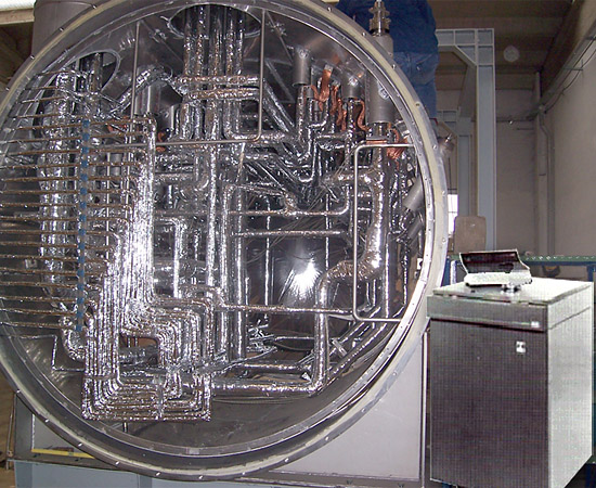 Camera per vuoto - vista interna